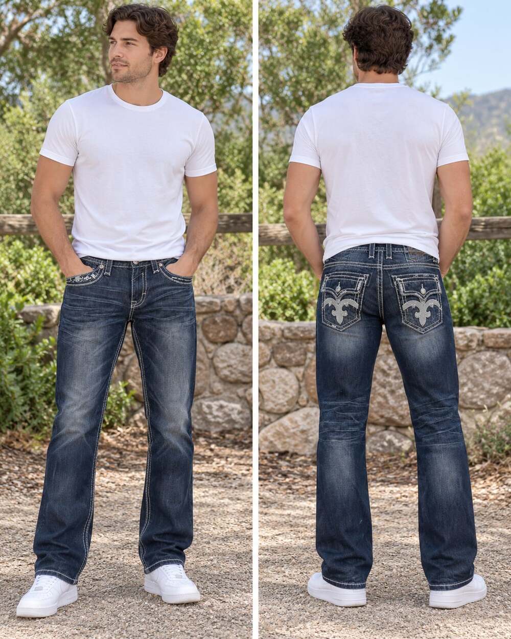 Rock Revival Daren Slim Boot Jeans Size 34
